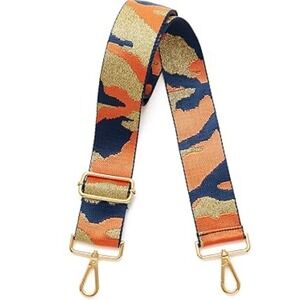 Metallic Camo in Orange and Navy Replacement Game Day Adjustable Strap College